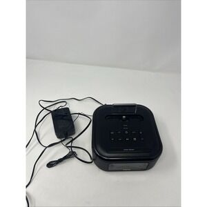 iHome iPL23 Black FM Alarm Clock Radio Stereo Lightning Charger Docking